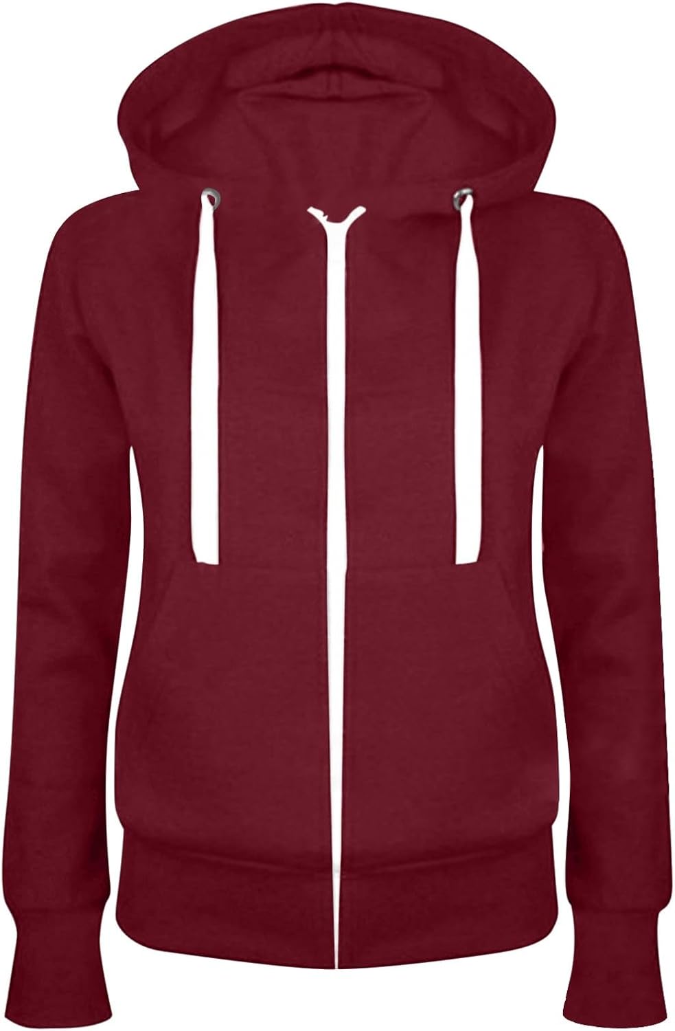 Abbigliamento Donna Moda Felpa Con Cappuccio E Zip Da Donna Standard Hoodie Tinta Unita Felpe Primavera Autunno Hoodie Classico Felpa Outwear Tops a Maniche Lunghe Casual Pullover Y2k Streetwear