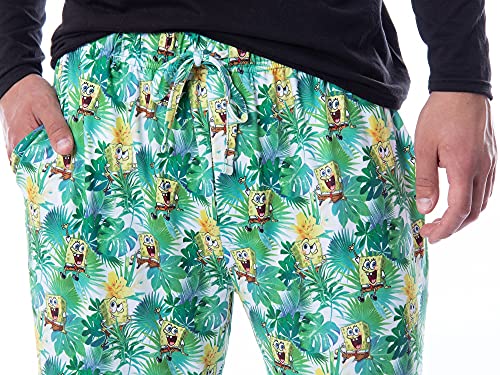 Nickelodeon Mens' Spongebob Squarepants Tropical Delight Lounge Pajama Pants4