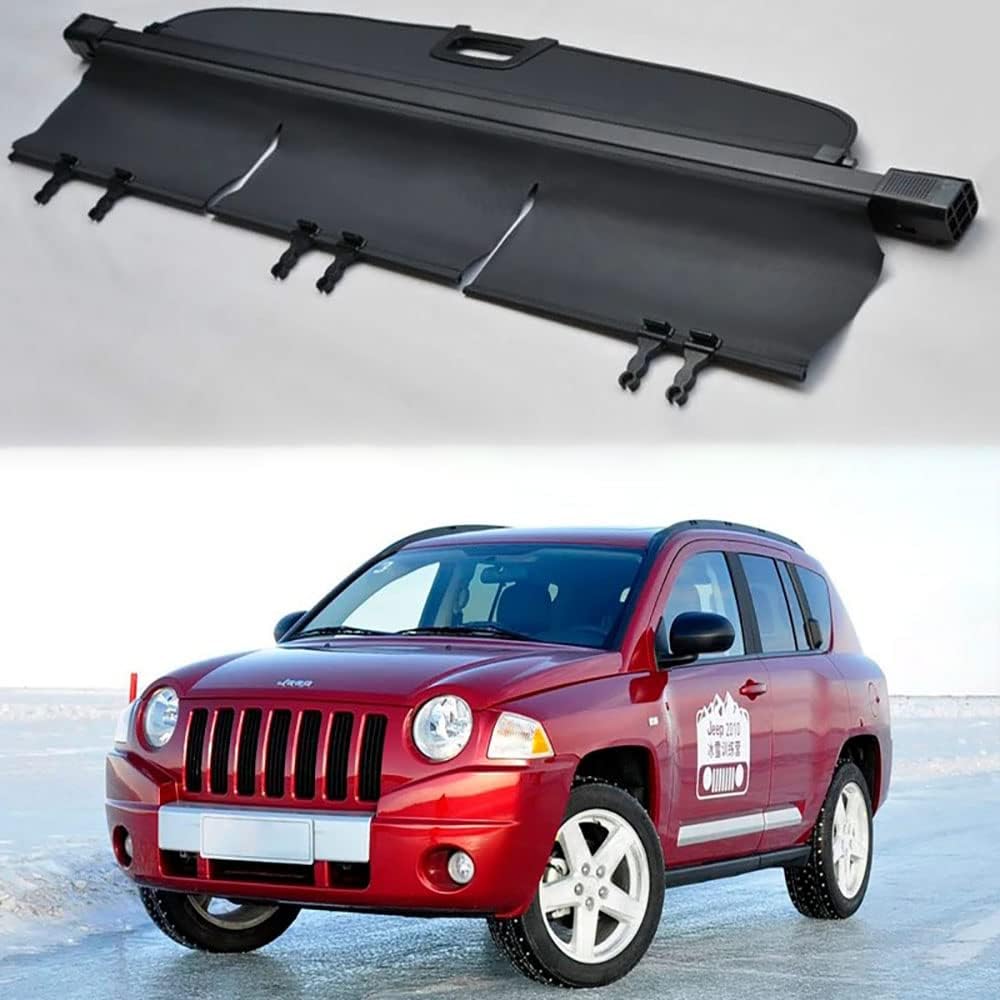 Cortina de privacidad retráctil Jeep Compass 2007-2011, evita robos en el maletero