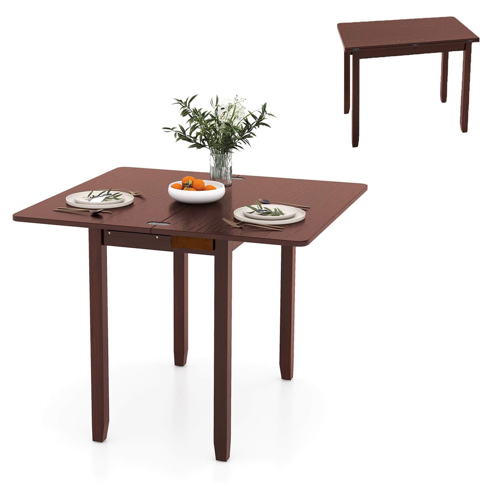 Tangkula 40 inch Foldable Dining Table