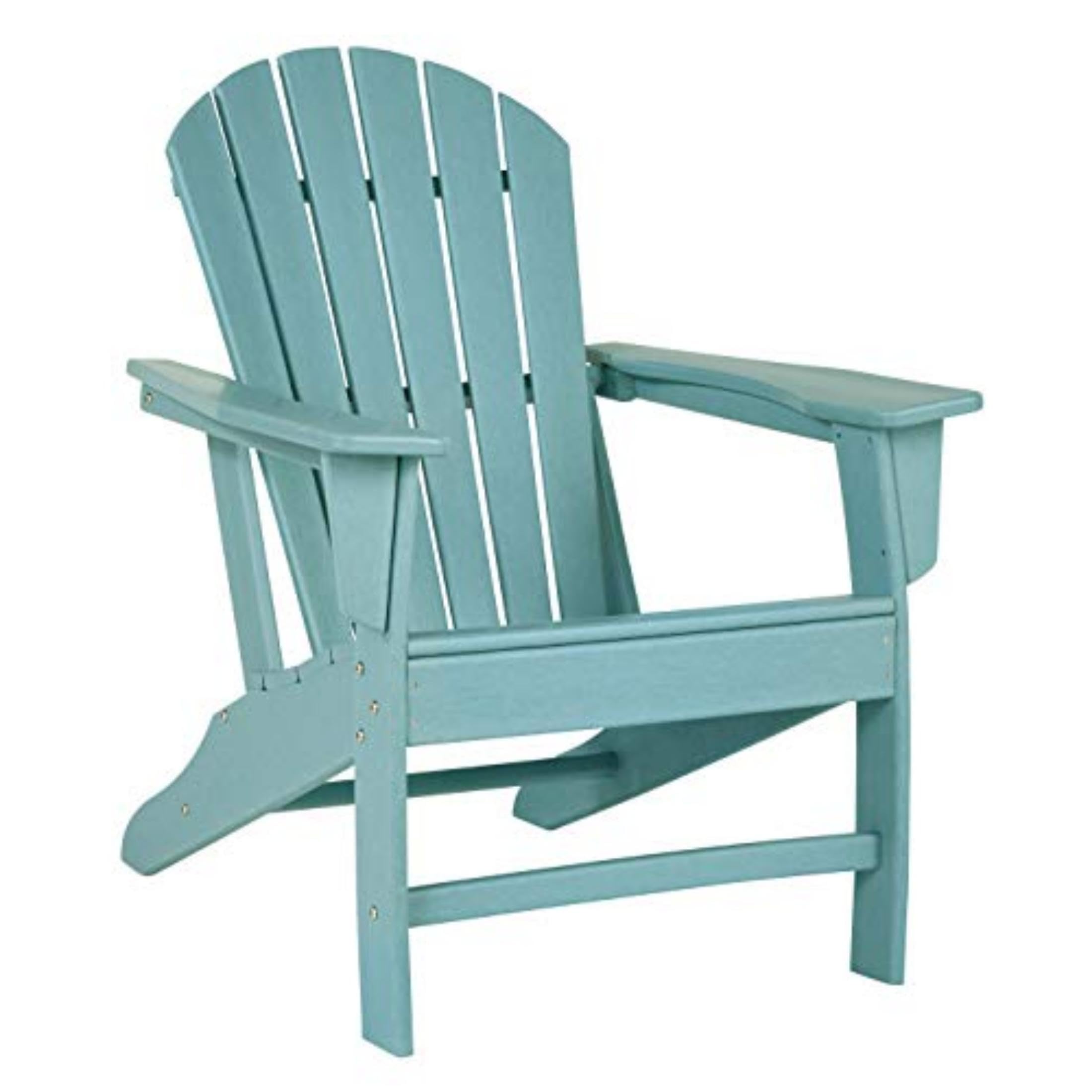 Signature Design by Ashley Sundown Treasure Outdoor Patio HDPE Weather Resistant Adirondack Chair, Blue
