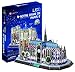 Cubic Fun- Cattedrale di Notre Dame de Paris Modellino Puzzle 3D, Multicolore, L173h