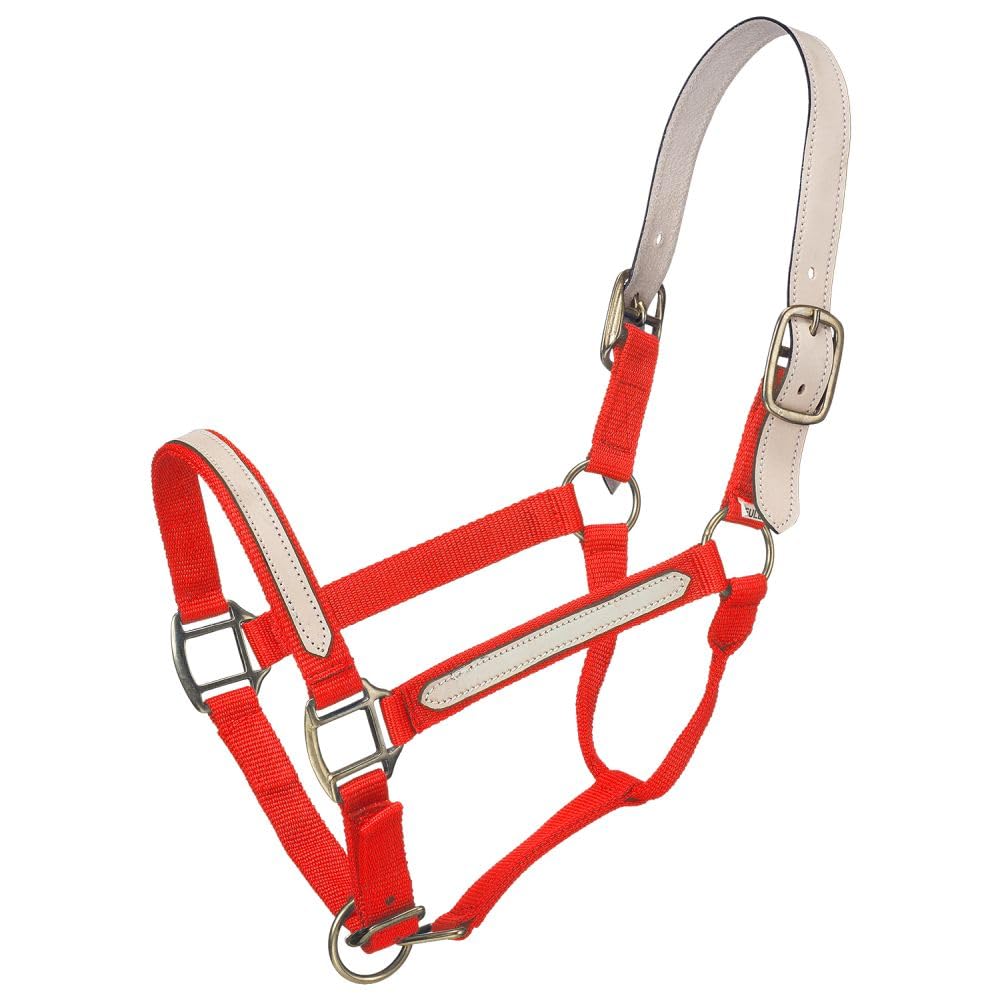 Tough 1 Break-Away Halter, Red, Horse