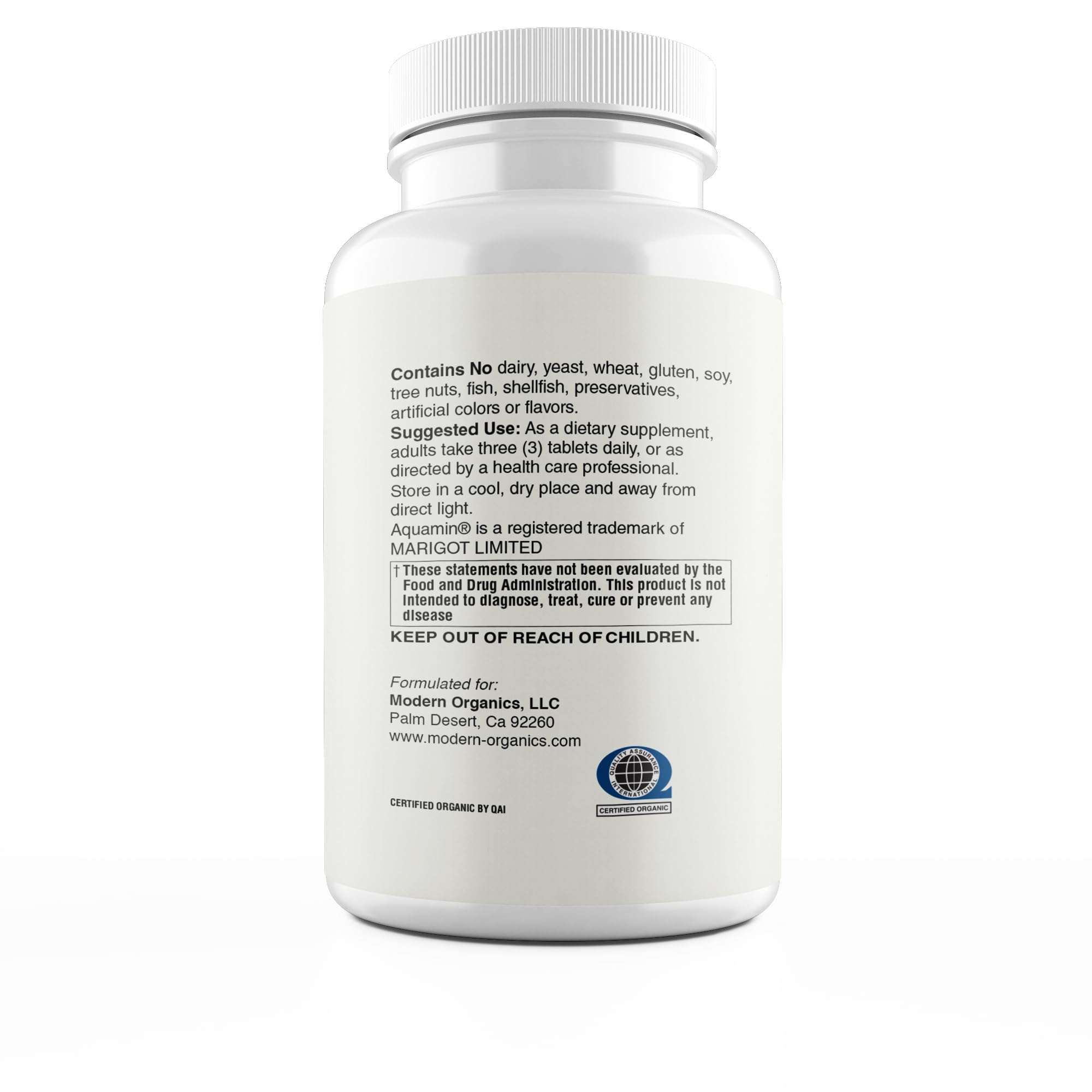 Plant Calcium | 1000mg Certified Organic Whole Food Calcium from Organic Icelandic Red Algae with Vitamin D3, Vitamin K2 and Magnesium | 72 Trace Minerals | 90 Vegan Tablets — Amazon image 2