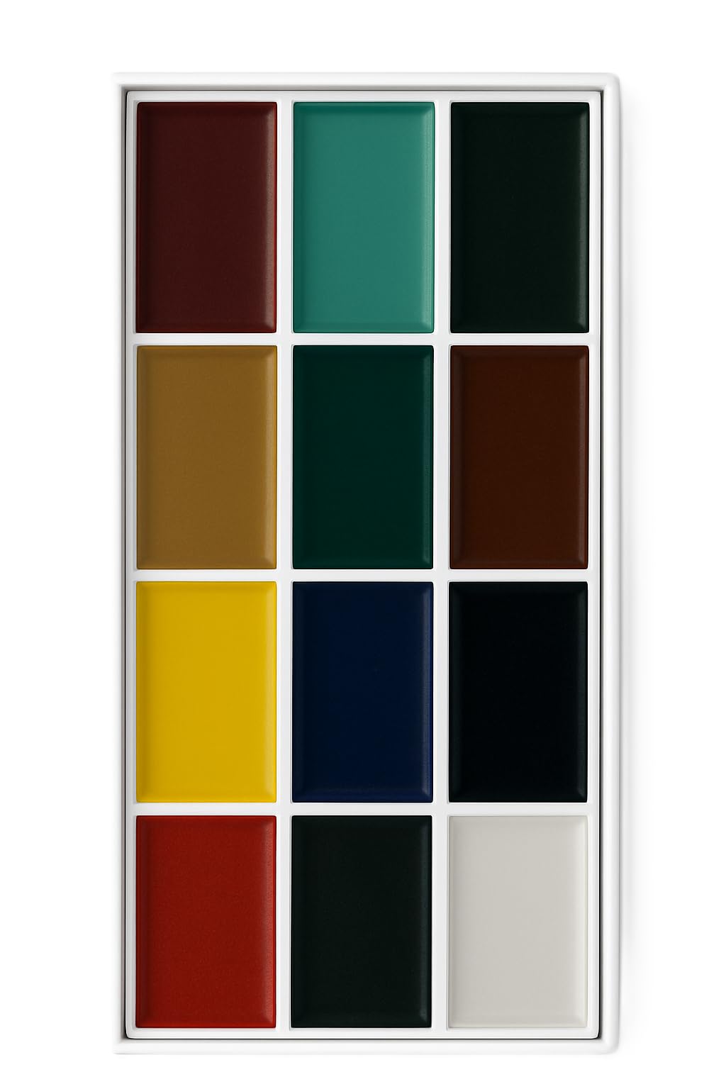 Japanese Gansai Watercolor Set – 12 Handcrafted Earth Tones, Solid Paints Made in Japan f…