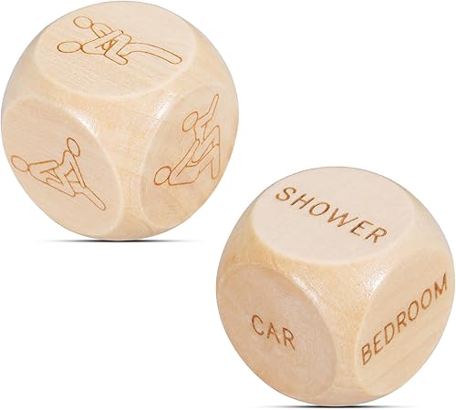 Miniatura 1 de Regalos de despedida de soltera, regalos de aniversario, regalos de Navidad, regalos para esposa, él, novia, dados de madera, regalos de boda para