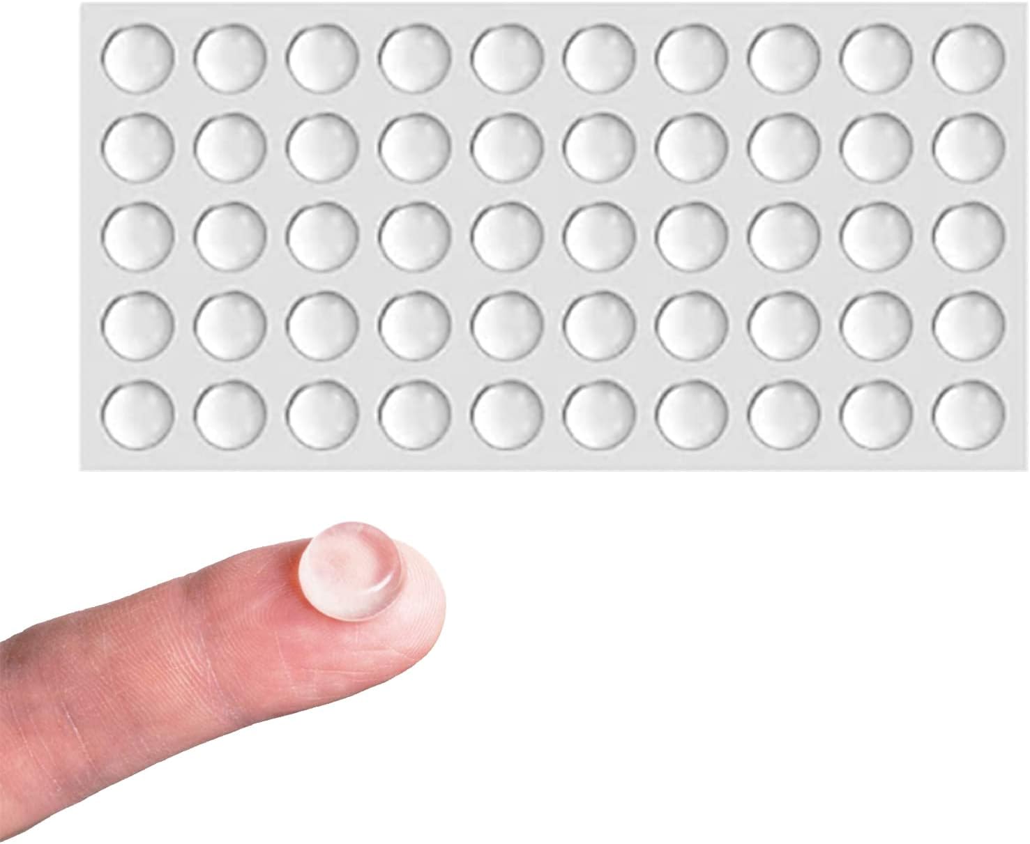 Rubber Pads Self Adhesive, 50 Pcs Transparent Rubber Feet for Chopping