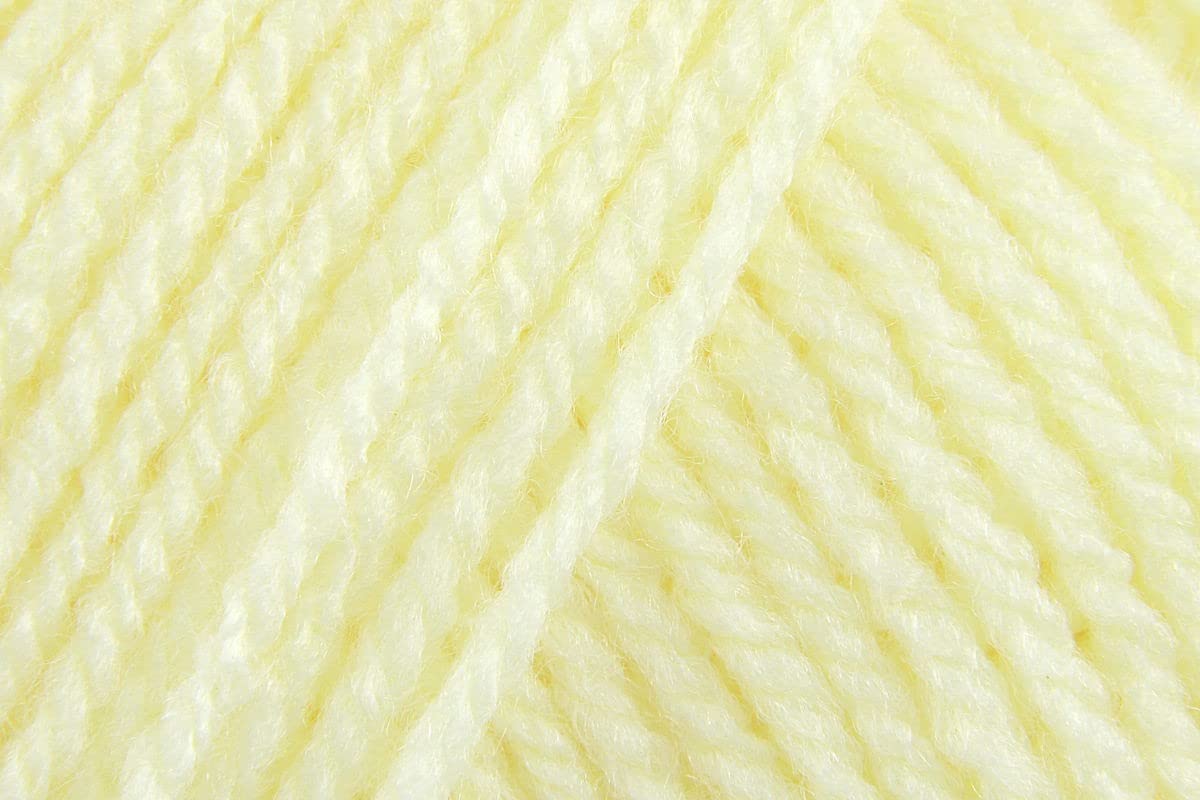 Sirdar Hayfield Bonus Baby DK Crochet Yarn, 100% Acrylic Double Knitting Wool for Waistcoats, Gilets, Jumpers and Sweaters - 100g Balls - Baby Lemon (852) - Pack of 5 — image 1