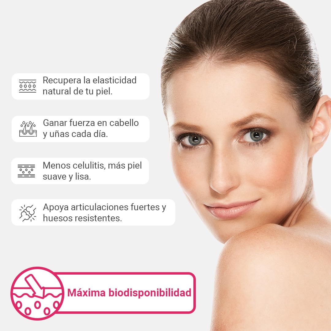 Colágeno Verisol® Beauty-Drink con Ácido Hialurónico - 3x 30 Ampollas colágeno bebible máxima absorción - Piel firme, cabello fuerte, uñas sanas - Vitamina C, Zinc, Biotina - Sabor afrutado listo