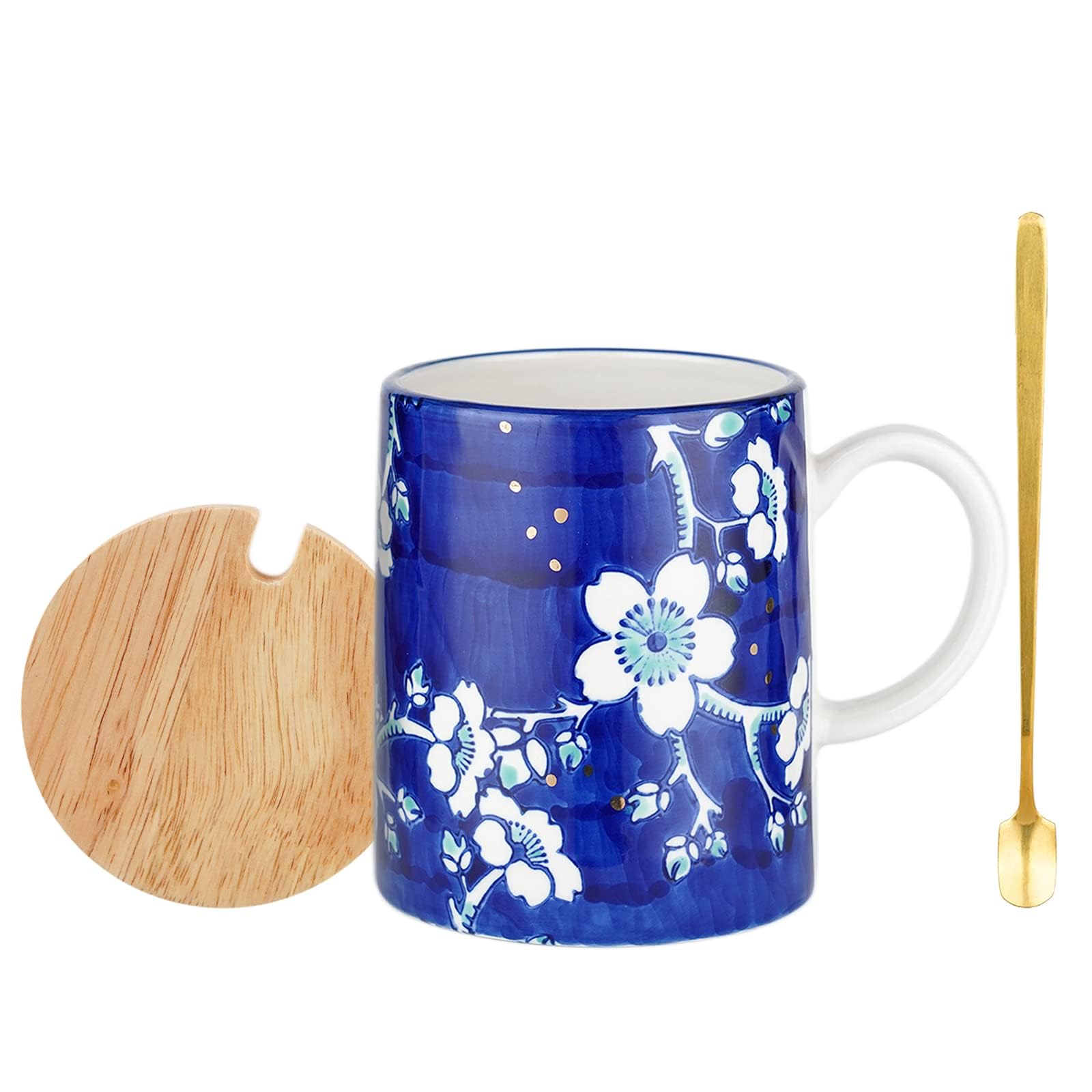 Amazon.com: TERESA'S TEASET Juego de tazas de café de cerámica con