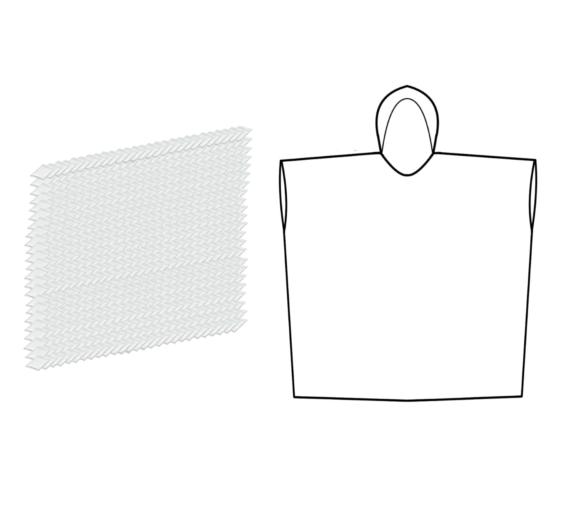 [Lot de 1.000] Ponchos de Pluie pour Femmes, Hommes et Enfants 140-190 cm – Compact et léger