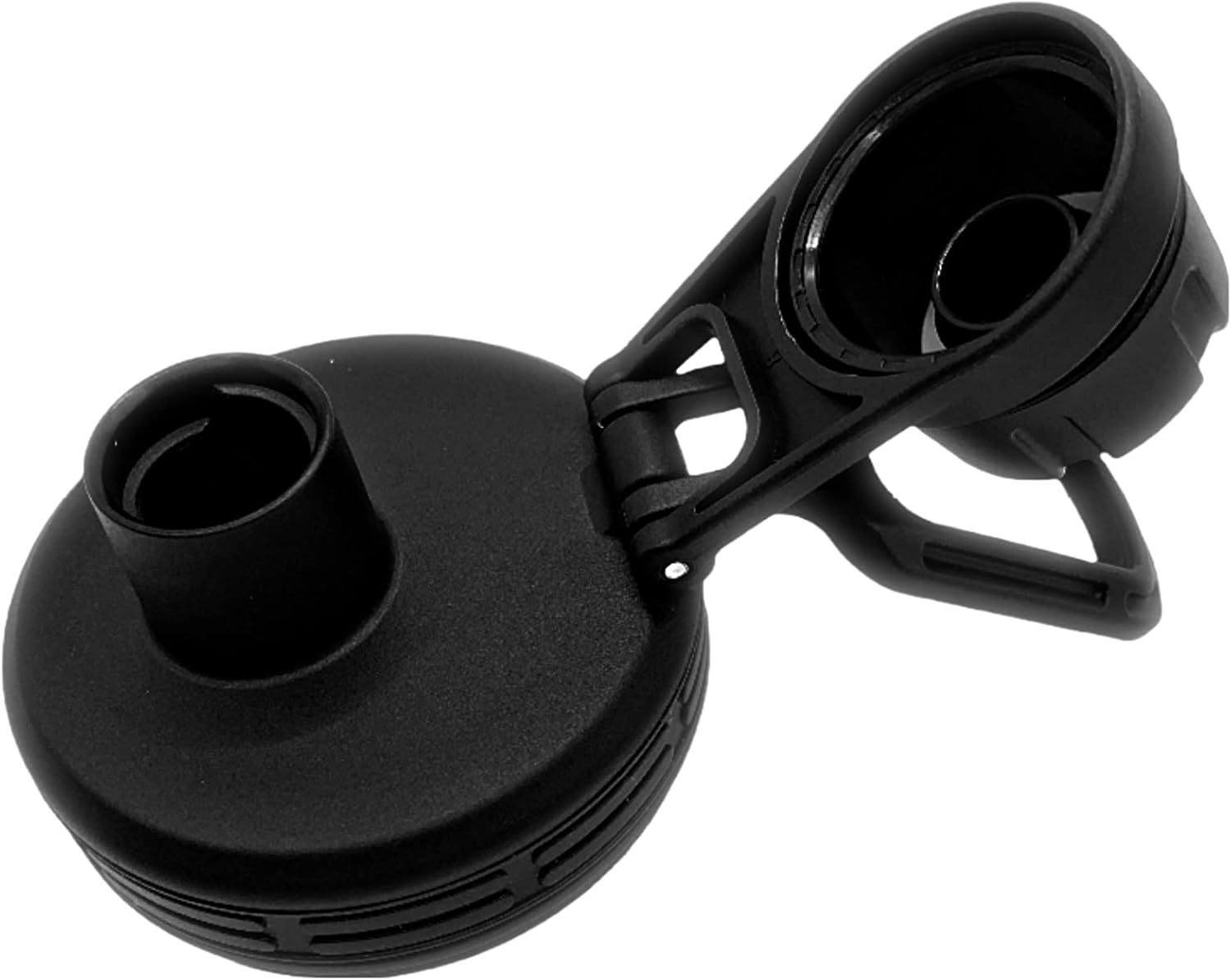 Sports Water Bottle - Vacuum Sealed, Stainless Steel, Leak Proof, Spout Lid, Black 22oz