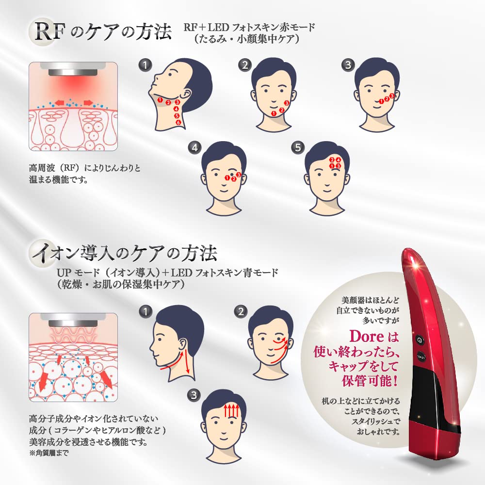 【新着商品】メンズ RF美顔器 dore ラジオ波 LED イオン導入 EMS Amazon.co.jp: メンズ RF美顔器 dore ラジオ波 LED イオン導入 EMS