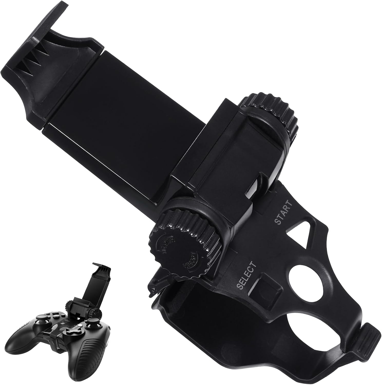 Gadpiparty Game Controller Phone Clip Adjustable Controller Phone Mount for Smart Gaming Secure Clamp Bracket Holder Ergonomic Gamepad Cradle 1 Pack