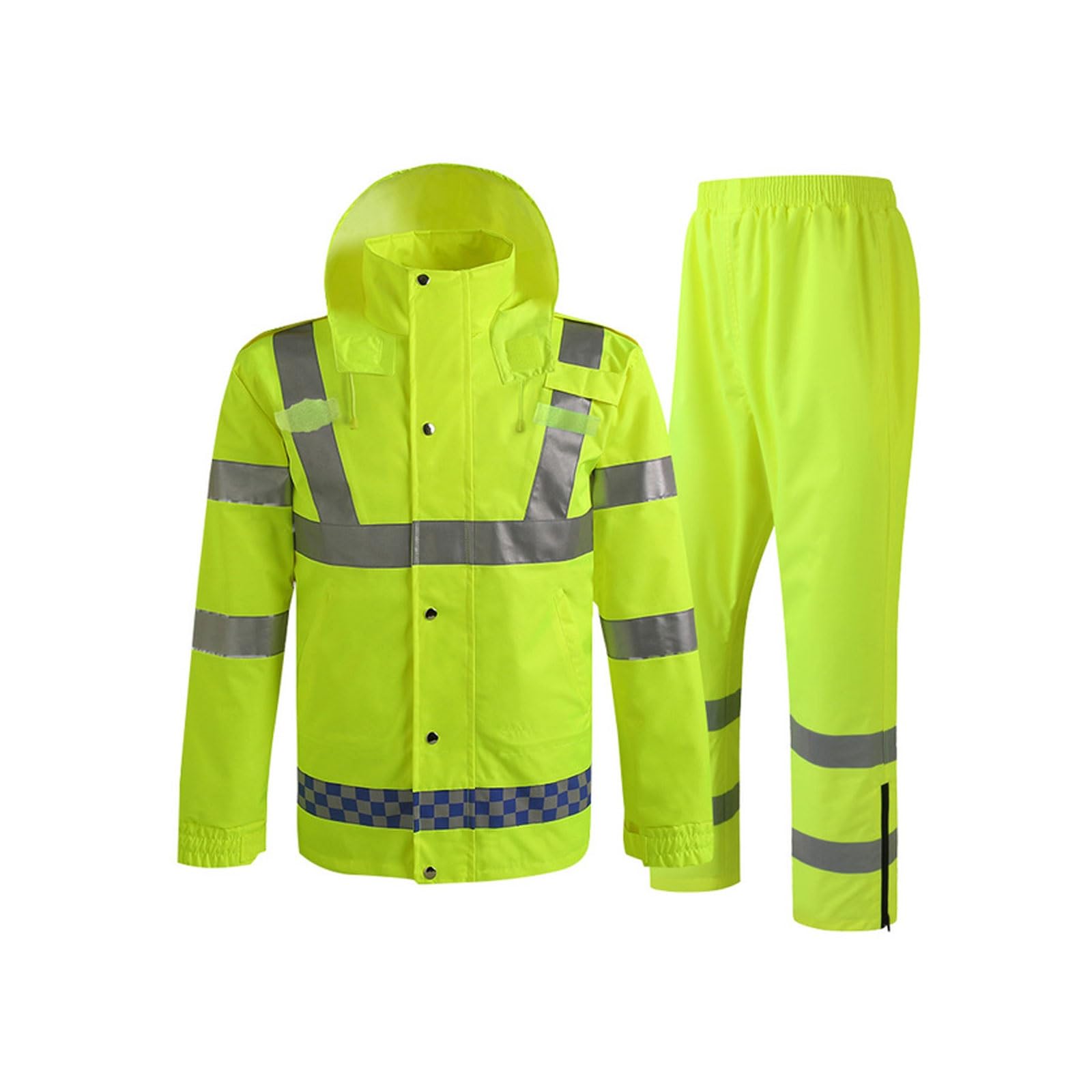 Chaqueta reflectante de alta visibilidad for hombre, chaqueta advertencia tráfico for trabajo al aire libre, abrigo seguridad impermeable