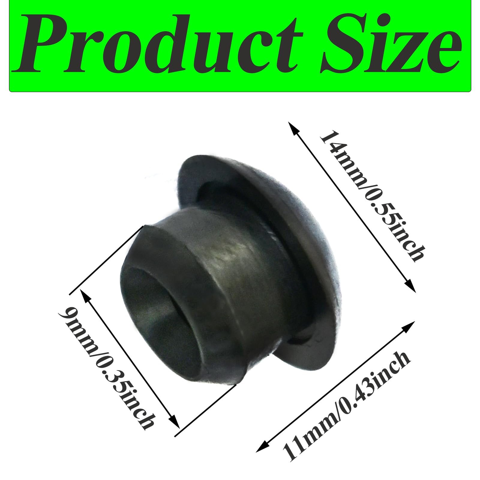 20 Pack 9mm Rubber Oil Filler Plugs For Bottle/Floor Jacks (Black) - View #9