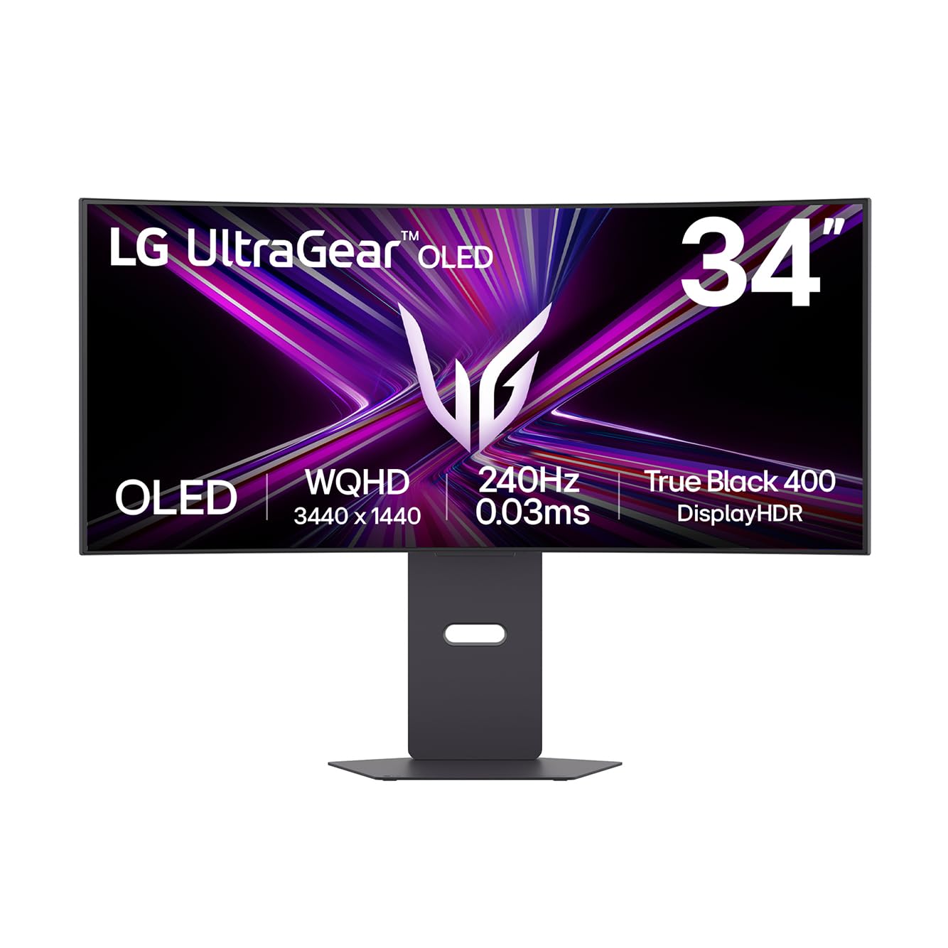LG Ultragear™ 34GX900A-B.AEU (34 Zoll) 21:9 Curved 800R UWQHD OLED Gaming-Monitor, 240Hz, AMD FreeSync™, DisplayHDR™ True Black 400, 2X HDMI 2.1, USB-C (65W), Schwarz