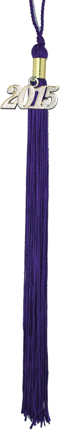 Amazon.com: Purple Graduation Tassel with Gold 2015 Year Charm : Home