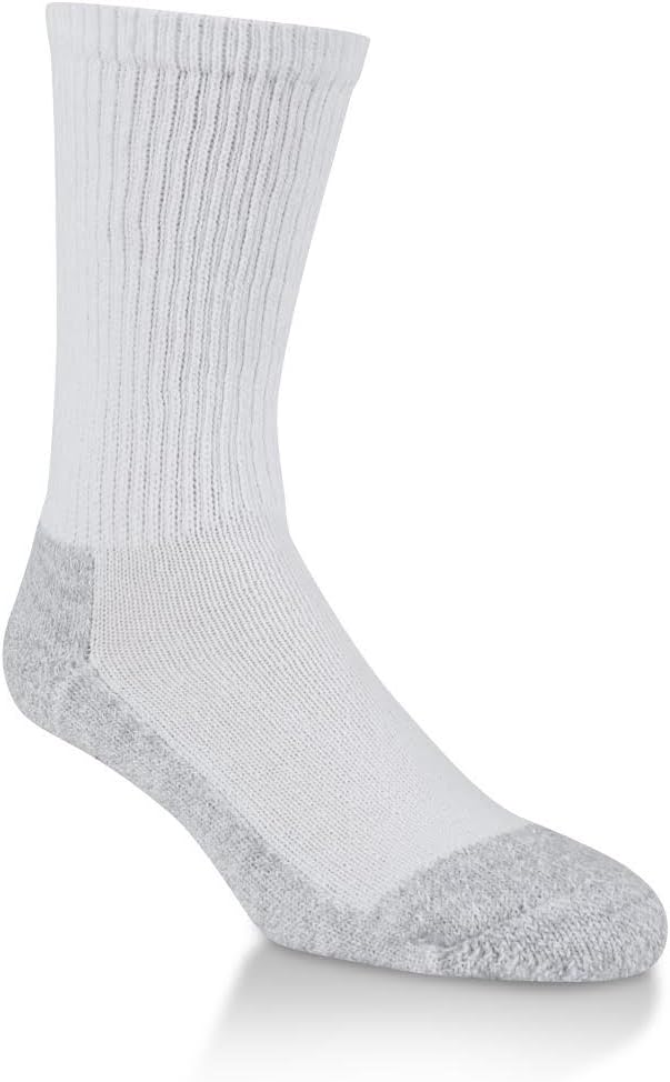 POWER-CUSHIONEDSocks Performance Crew X-Large, White, M