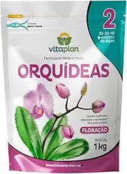 Fertilizante Adubo Orquideas Floração 1kg Flores Sempre Bonitas Bem Cheias e Vistosas