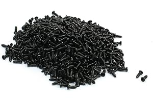 uxcell 1000 Pcs 2mm x 6mm Self Tapping Thread Round Phillips Head Screw