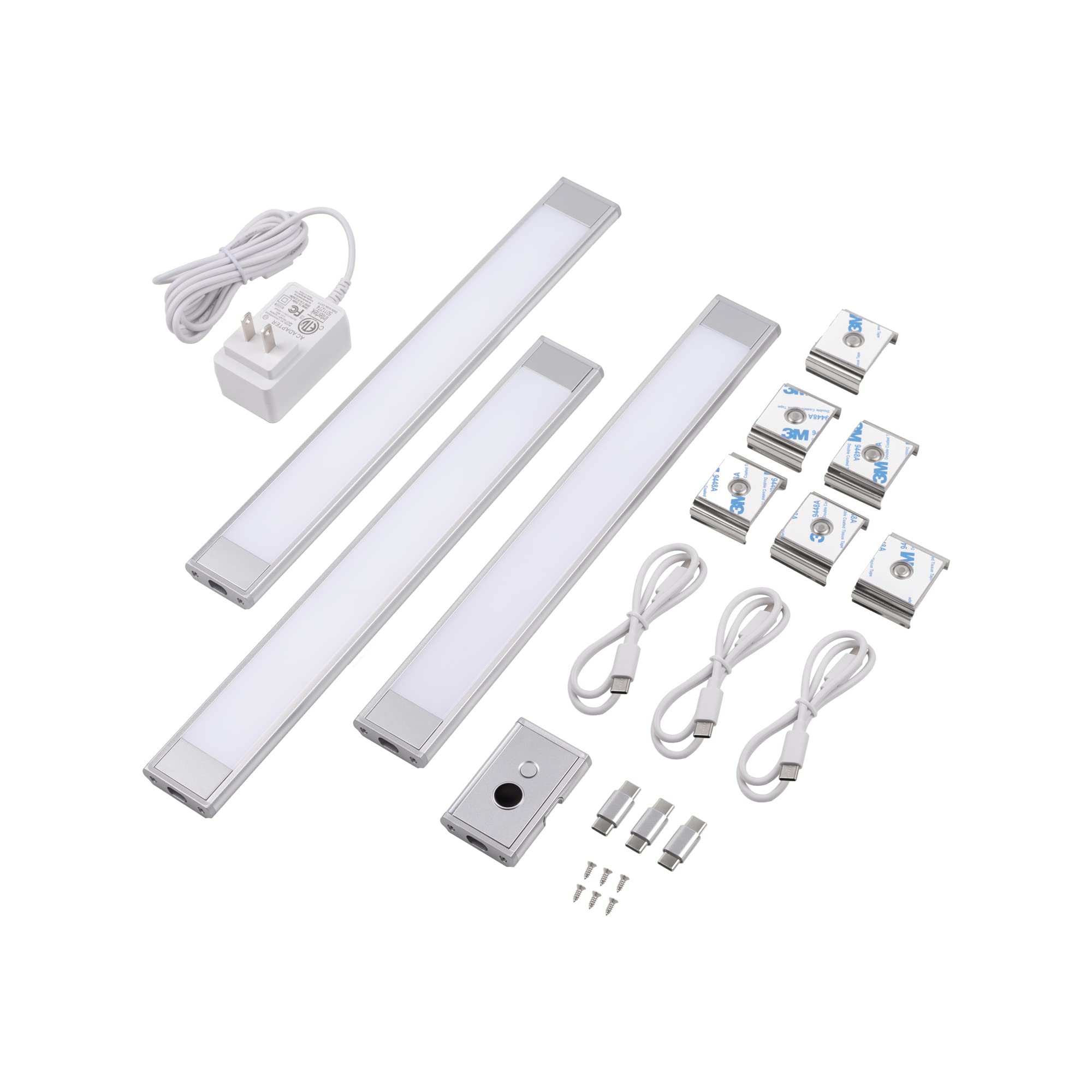 LIT-PaTH Under-Counter LED Light Bars With Hand Wave Sensor - 3-Piece Kit, Plug-in, Selectable Color Temp - View #5