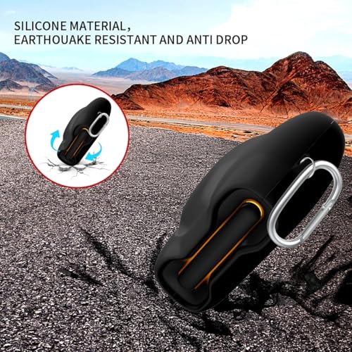 Image of WELCROS Soft Silicone Case Cover Compatible for GoBoult Audio UFO | GoBoult Astra | GoBoult Mustang Torq (Black)