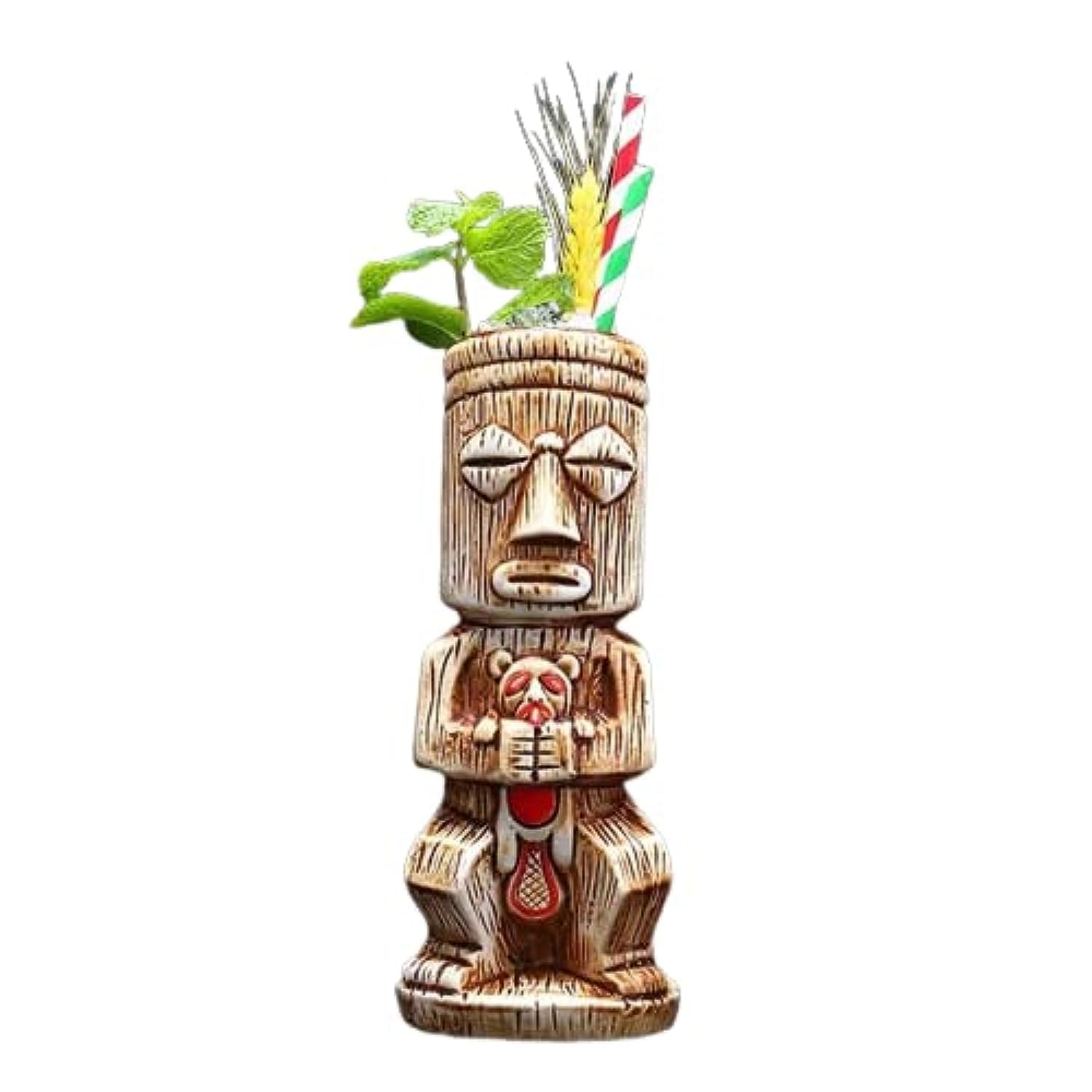 TIKI MUG FOR COCKTAIL ; CERAMIC ; 450 ML PART MUG