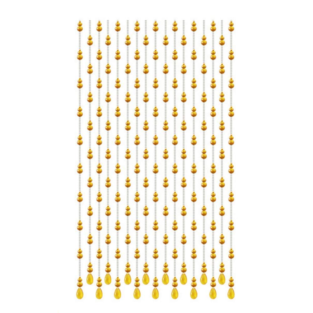 Beaded Door Curtains for Doorways Crystals Bead String Curtain for Room Dividers - 20 Strands Hanging Screen Home Living Room Decoration, 4 Colors (Color : C, Size : 0.6x1.0m)