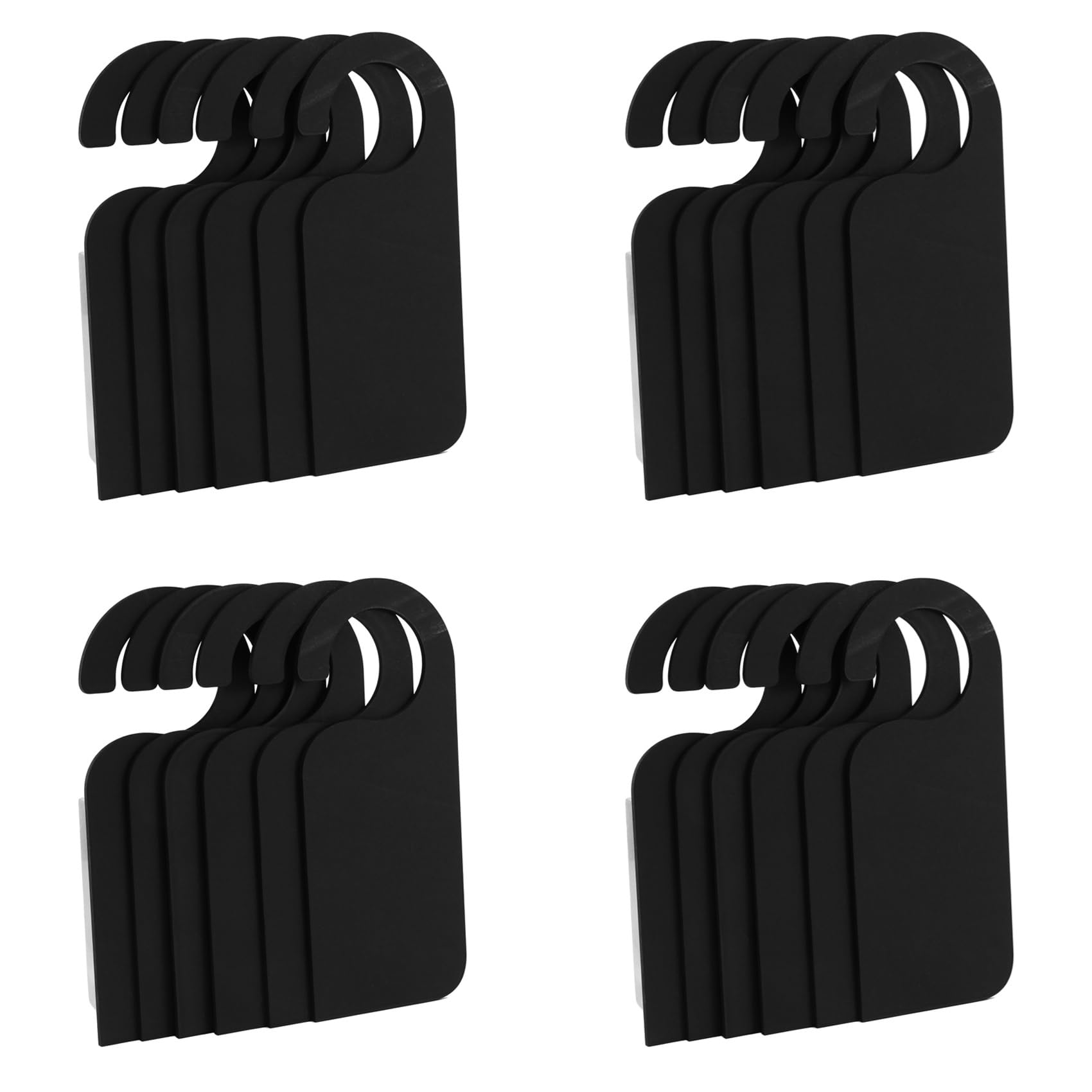 Mini pizarra de madera para colgar con doble cara borrable para notas en pomos 8