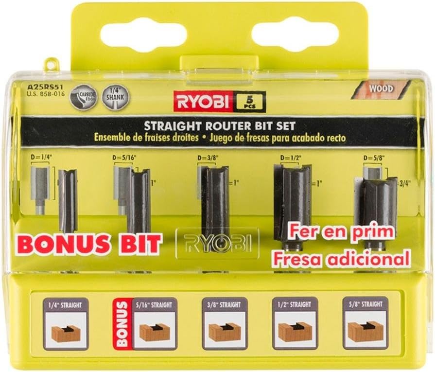 Ryobi A25RS42 Decorative Router Bit Set (4-Piece) - Amazon.com