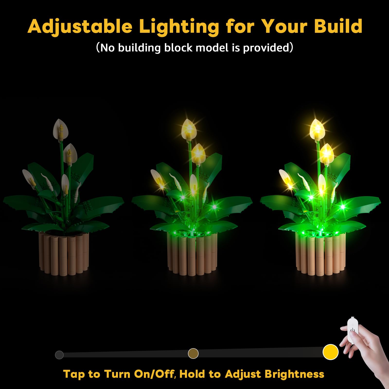 Kyglaring LED Lighting Kit Compatible with Lego Botanicals Peace Lily 11504 Building Blocks - Image 3