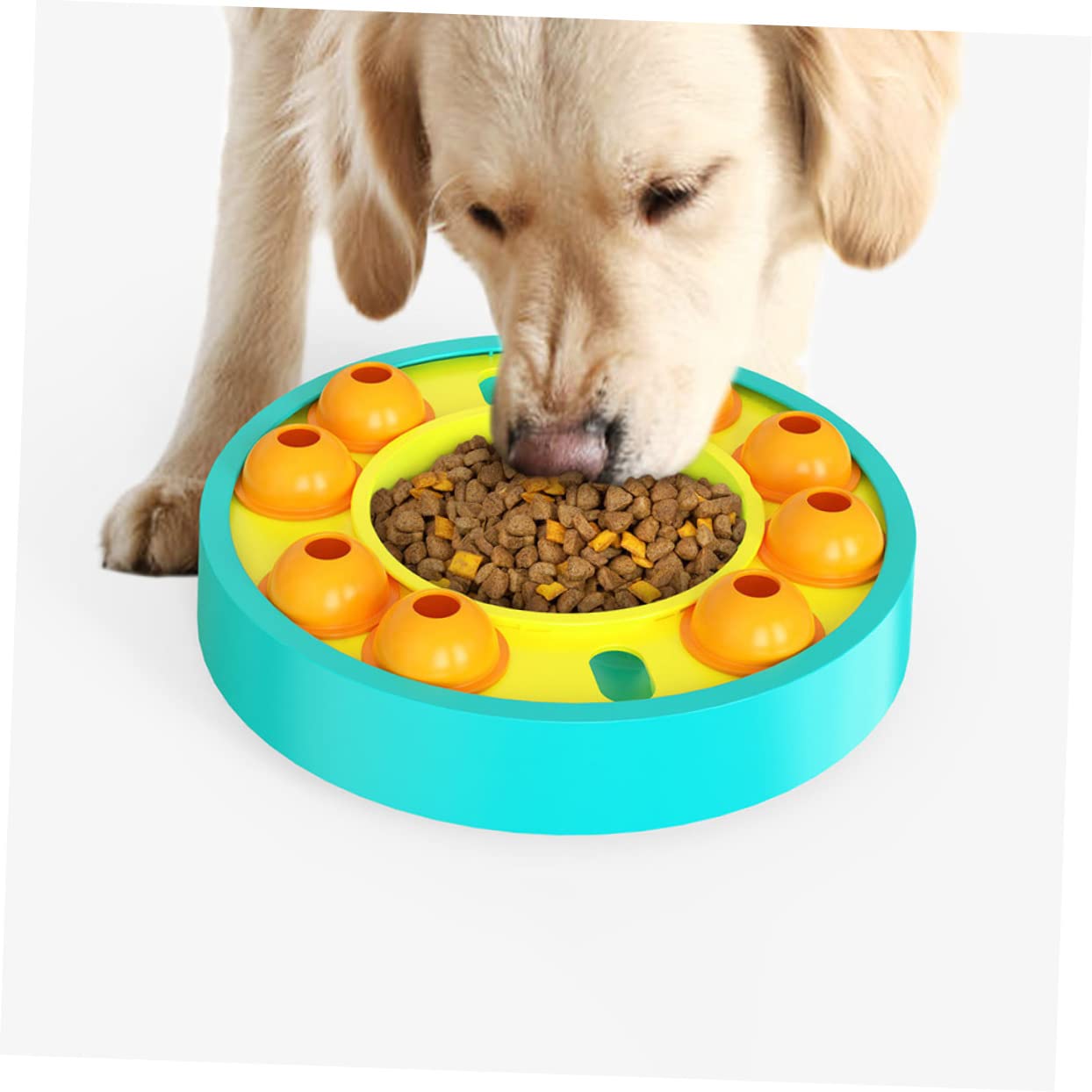 Toyvian pour Chien Mangeoire Interactive Jouet Puzzle pour Animaux De Compagnie Distributeur De Friandises Jeu De Dressage pour Chien