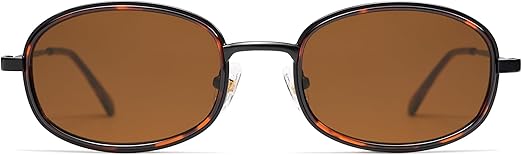 Retro Oval Sunglasses for Women Men Trendy Large Round Y2k Sunnies AP3681