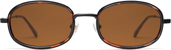 Retro Oval Sunglasses for Women Men Trendy Large Round Y2k Sunnies AP3681