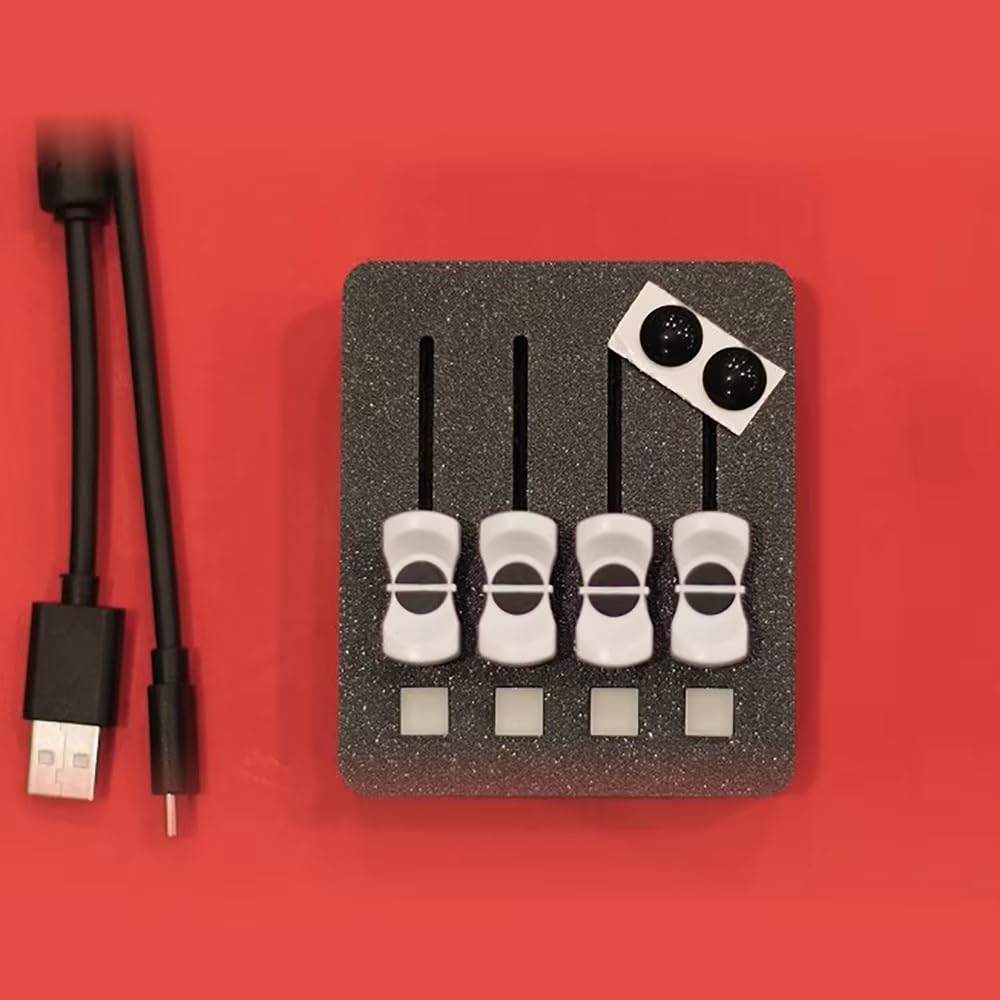 EM-PO2 MIDI-Controller, 4 Fader & 4 Tasten zur DAW-Steuerung, für Musikproduktion & Streaming | EM-PO2 , für Musikproduktion & Streaming