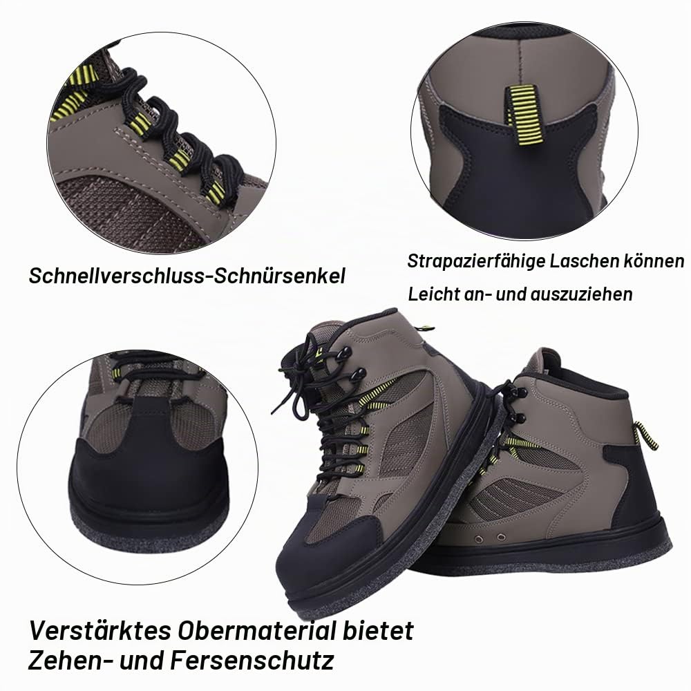 Kylebooker Herren Angeln Jagd Waten Stiefel Leichtgewicht Anti-Rutsch Wathosen Schuhe