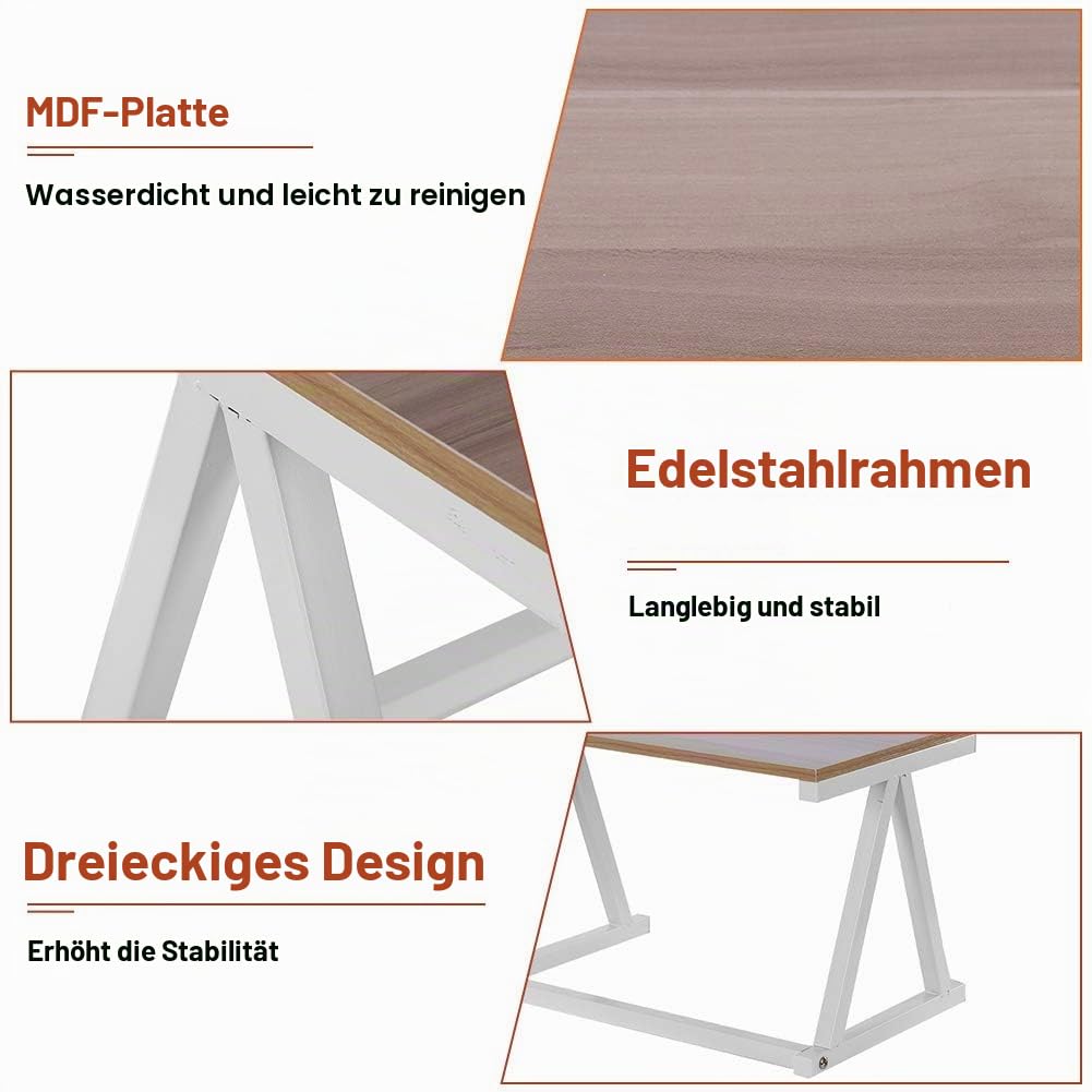 Ejoyous Mikrowellen Ständer Regal, 2-stufiges Doppelgestell Mikrowellenhalterung Mikrowellenständer zur Aufbewahrung von Elektroherd Tellern Tassen Wasserkochern Flaschen 57 * 38 * 38 cm(Weiß)