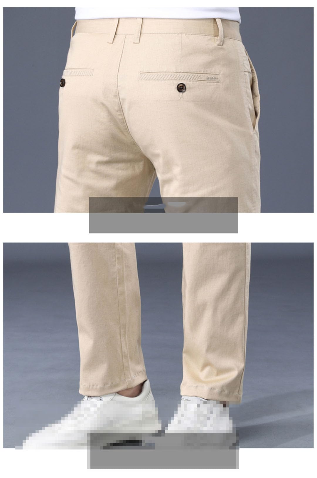 Vogrtcc Pantalones Casuales Delgados De Ajuste Regular para Hombres Pantalones Rectos Pequeños De Negocios