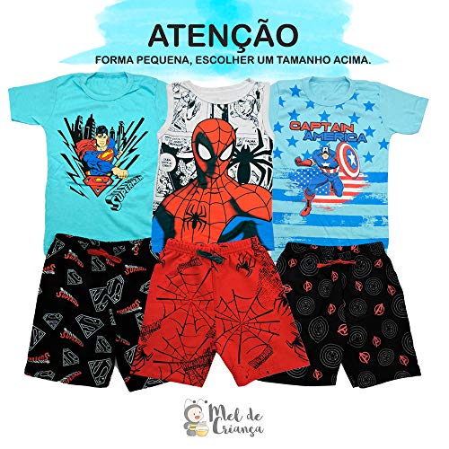Kit 6 Conjunto Infantil Personagem Menino (2)