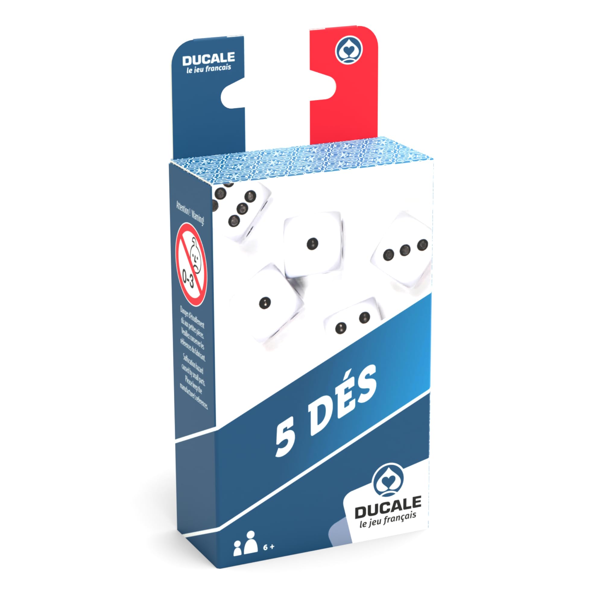 Amazon.com: Yams 130010722 Ducal The French Game 5 Dice 18 mm