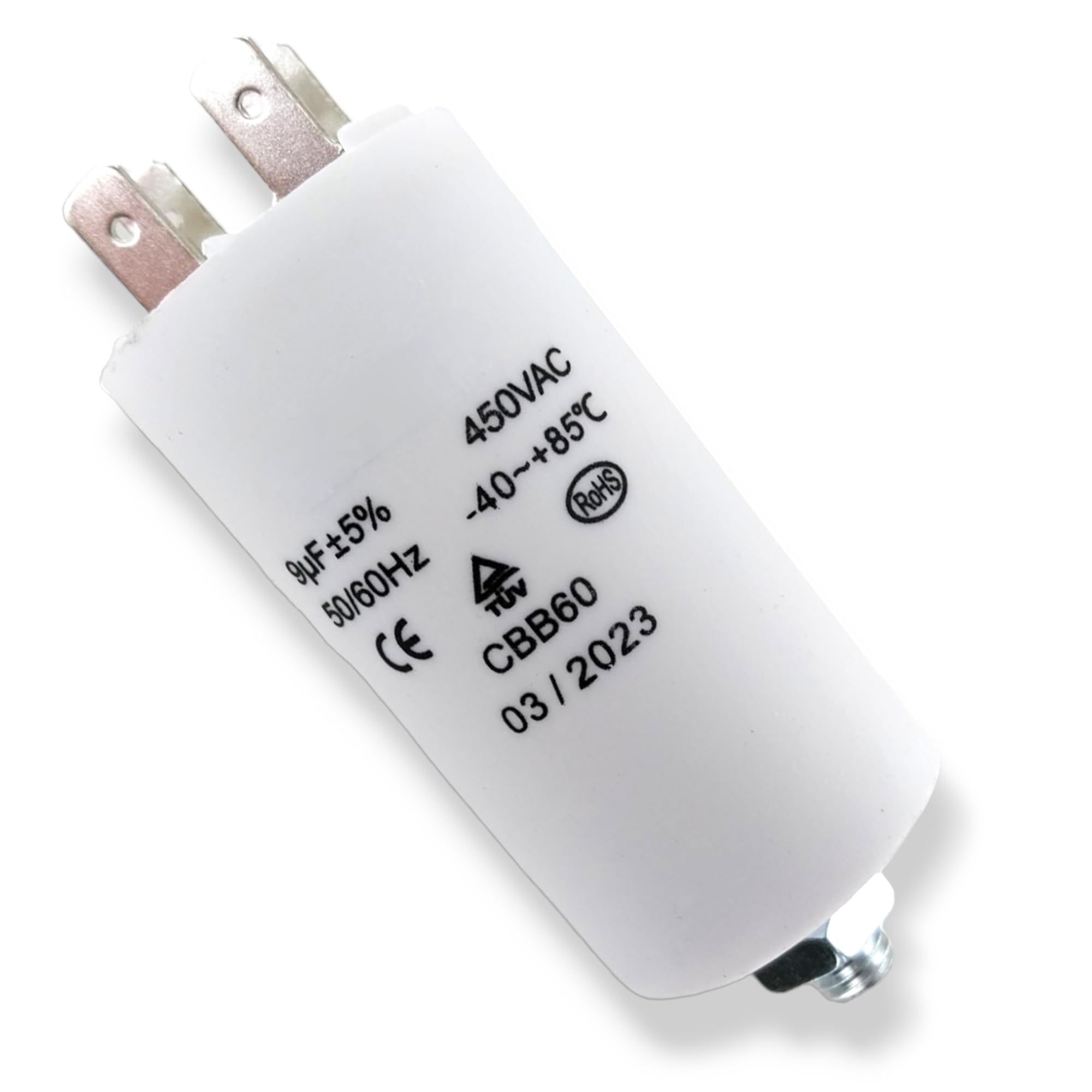 DL-pro Condensateur Moteur 12,50 µF 450 V 35 X 65 Mm Universel Avec