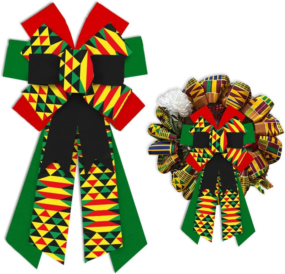 Hying Large Wreath Bows for Front Door, Happy