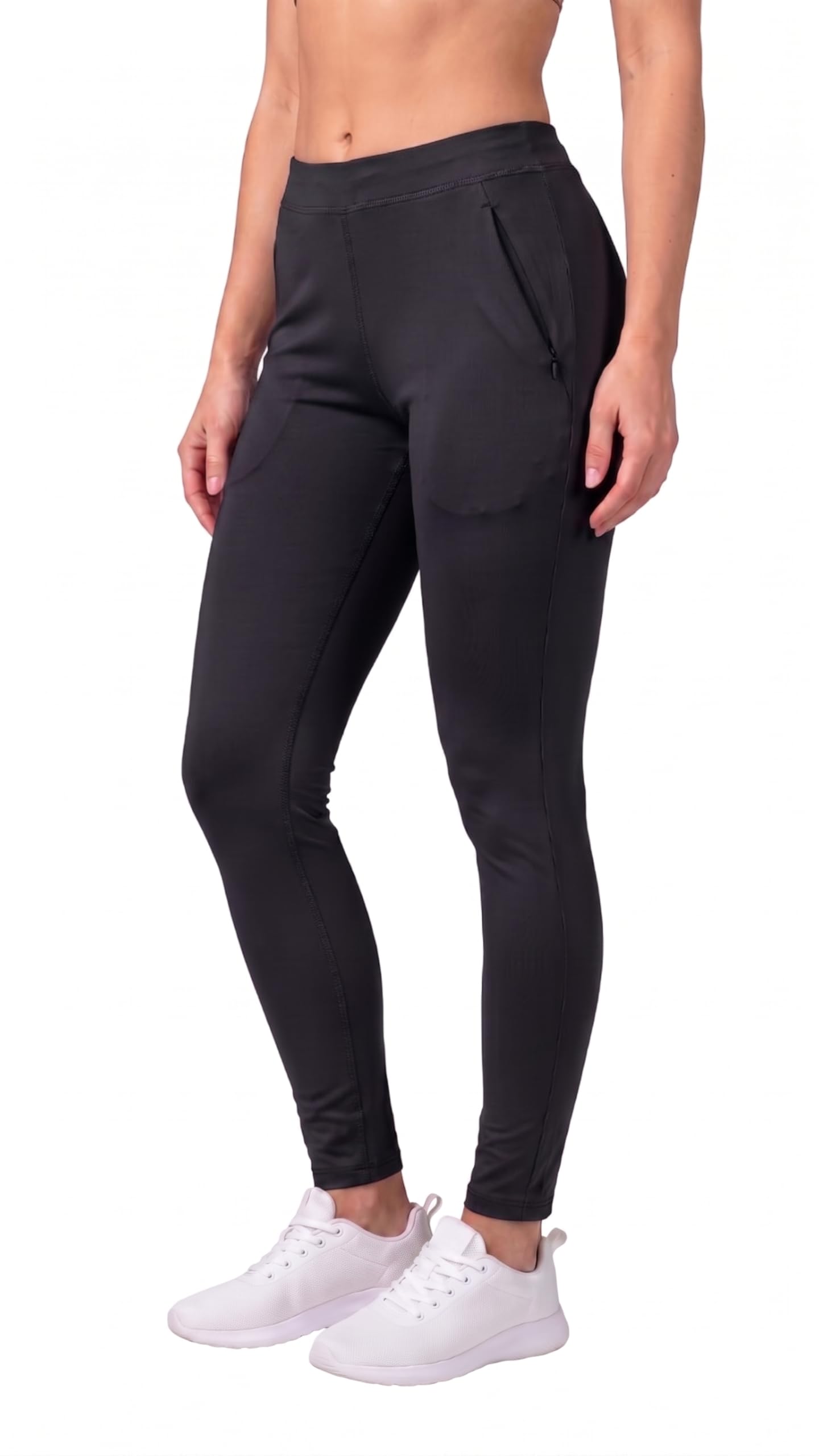 Stretchable Yoga Pants for Women & Gym Pants for Women Workout with Mesh Insert & Side Pockets-image-45