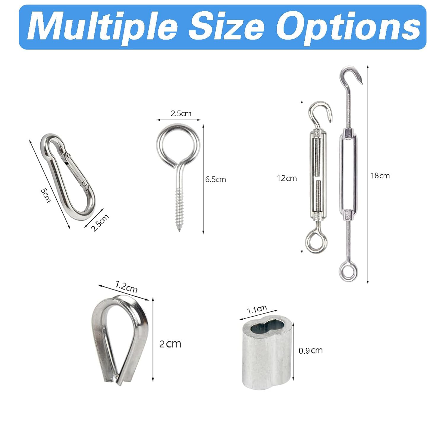 Set di Sospensione per Cavi in Acciaio Inossidabile, Cavo Acciaio Rivestito in PVC 30m, 5mm Fune Kit Appendere Cavo, per Piante Rampicanti, Stendibiancheria da Esterno, Appendere Lamp, Tende