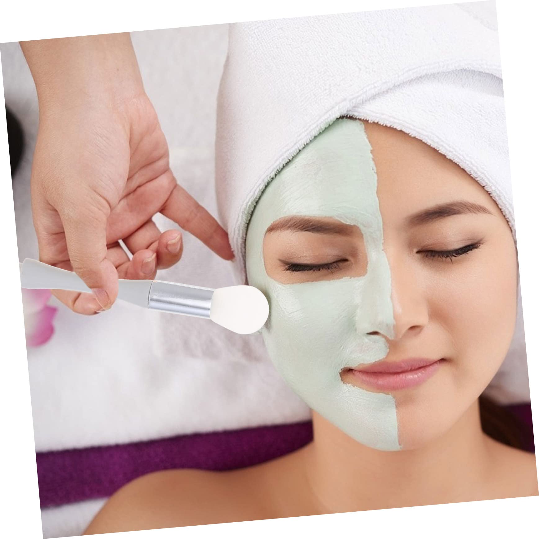 Healeved 20pièces Brosse Double Tête Pour Masque Visage Applicateurs Pour Soins De Peau Outils Multifonctions Aléatoires