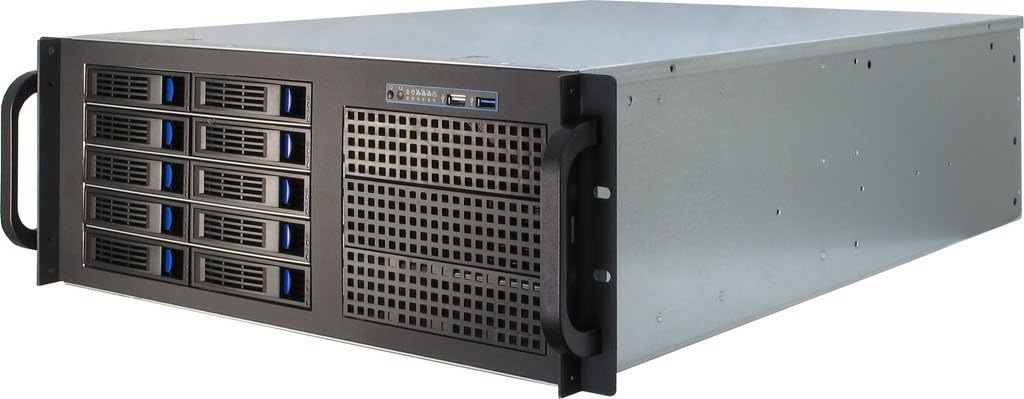 Угаони предњи део view of the Inter-Tech 88887203 Case IPC Storage 4U-4410