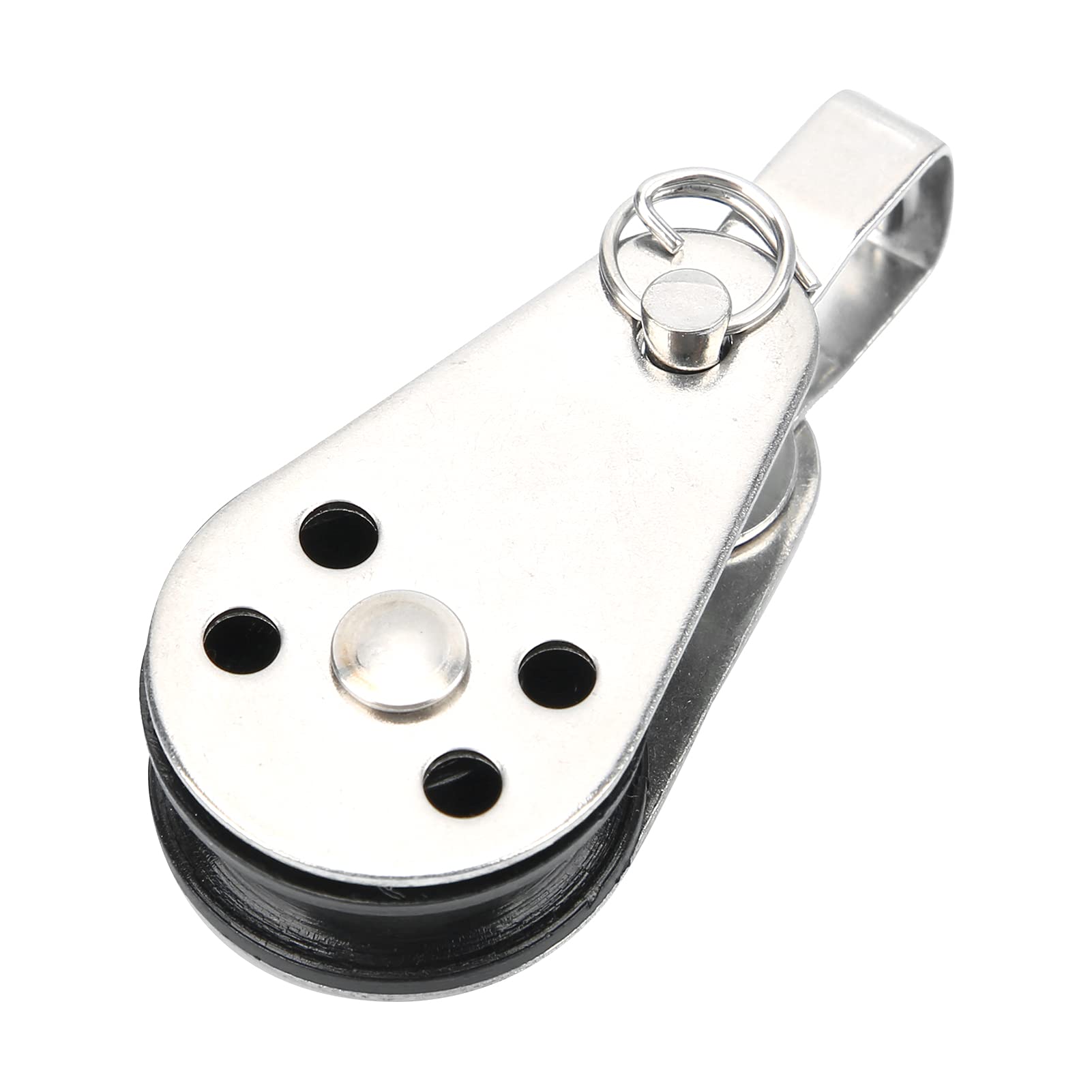 Pulegge in Nylon in Acciaio Inossidabile da 2 Pezzi, Pulegge di Sollevamento Piccole Accessori per Pulegge con Cuscinetti in Acciaio per Kayak a Vela per Barche
