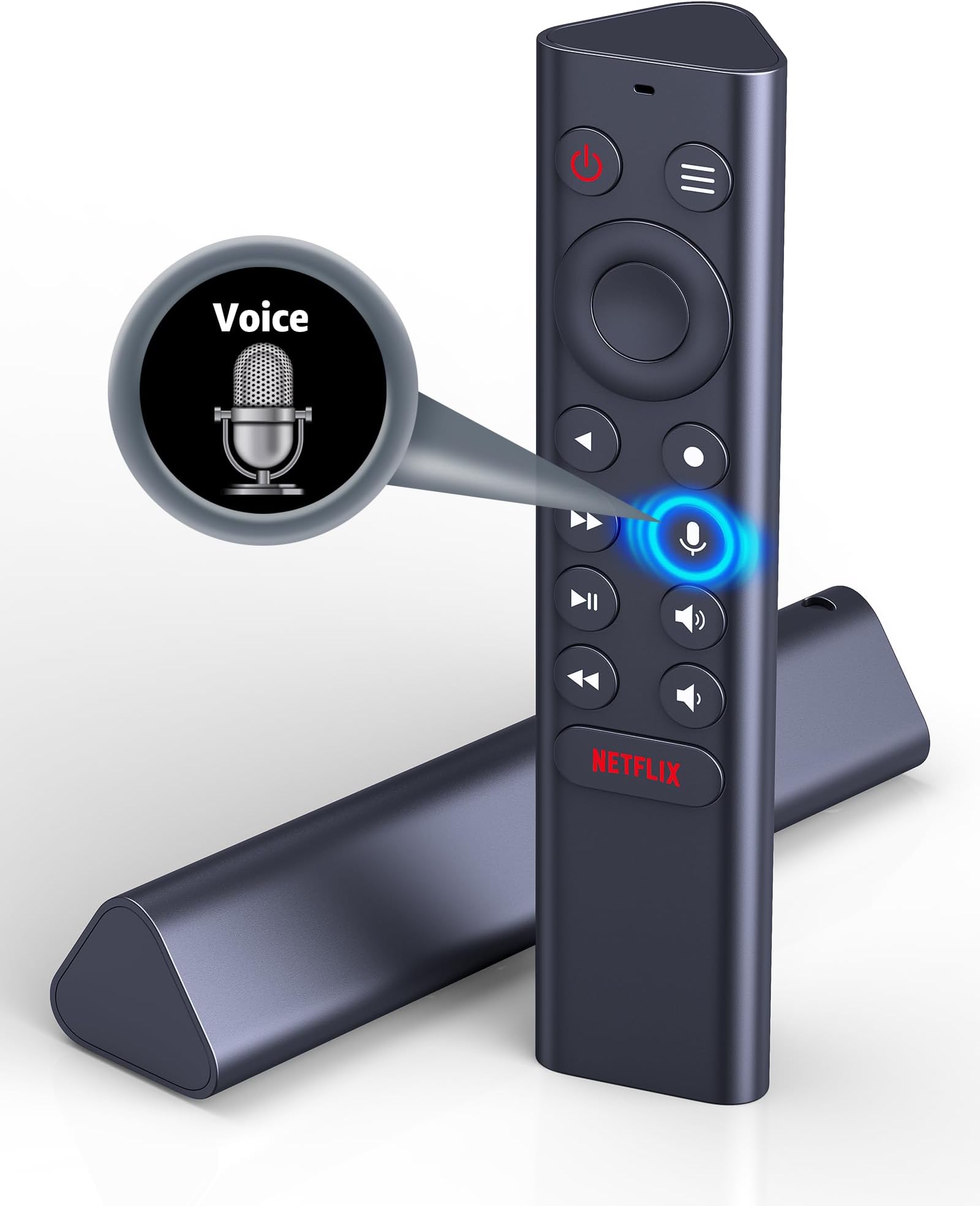 RETROSUN Replacement Voice Remote for NVIDIA Shield TV 2015/2017/2019 Series, Android TV, Pro with Motion-Activated, Backlit Buttons, Customizable Menu, IR Blaster Function