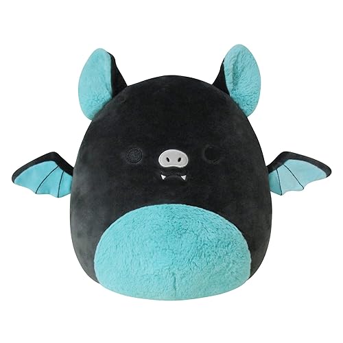 Squishmallows 12-Inch Aldous Teal and Black Fruit Bat